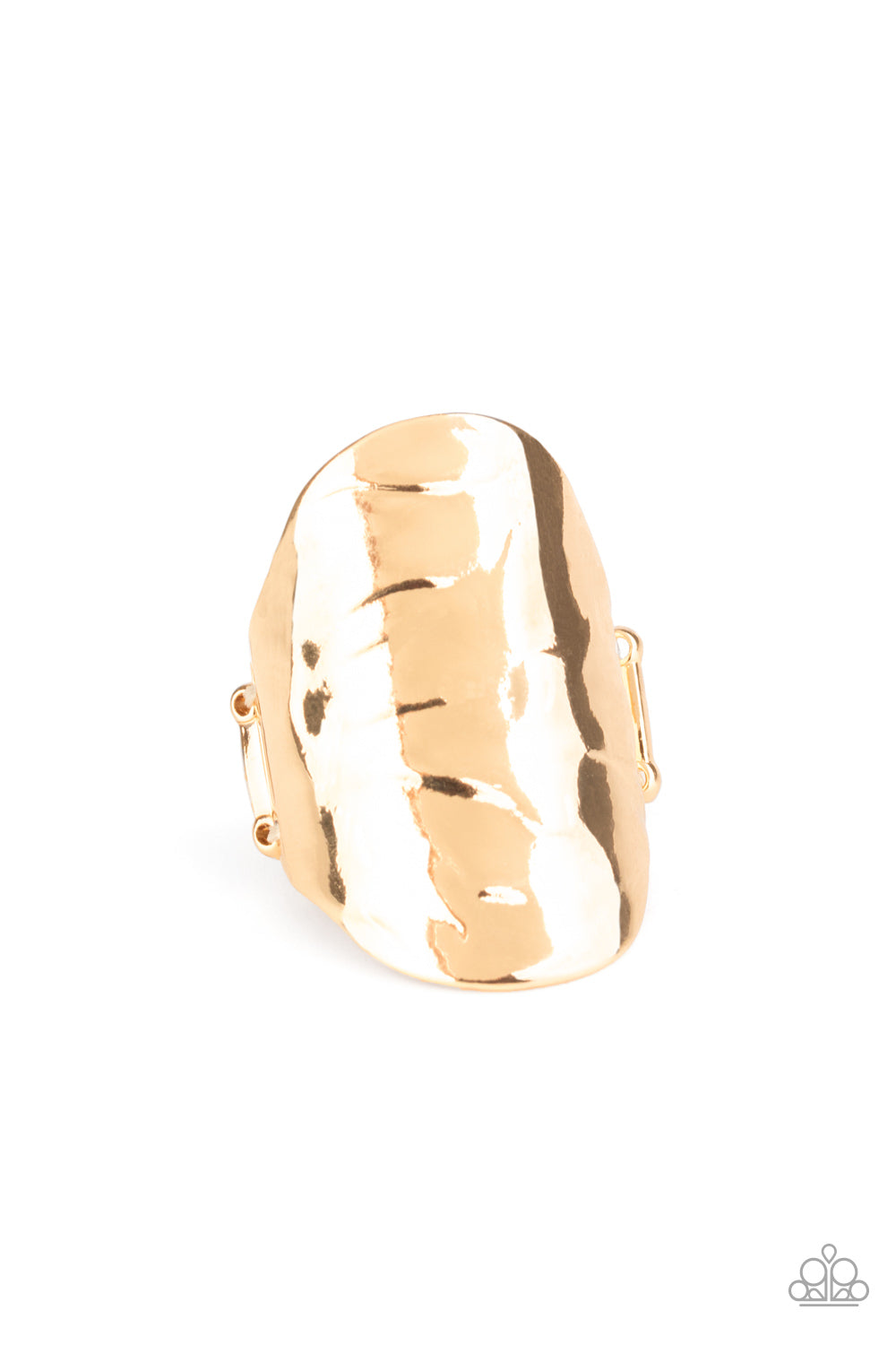 Paparazzi Accessories-Retro Ripple Gold Ring