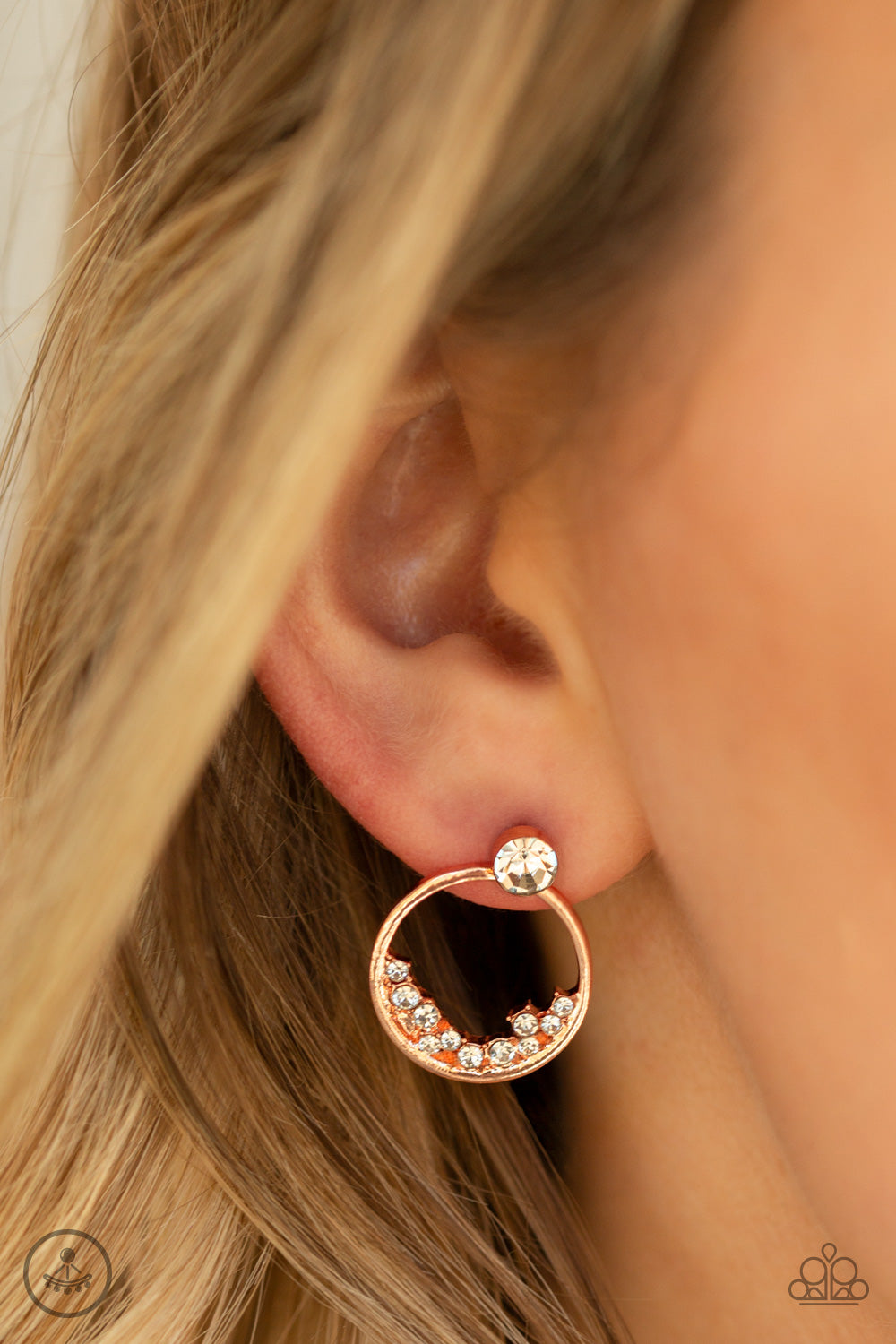 Paparazzi Accessories-Rich Blitz Copper Earrings