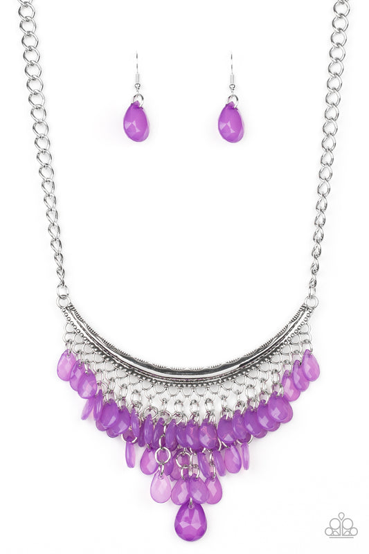 Paparazzi Accessories-Rio Rainfall Purple Necklace Set