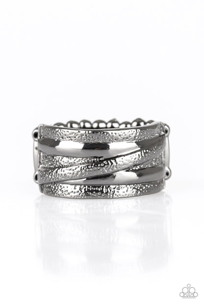 Paparazzi Accessories-Rise and Shine Black Ring