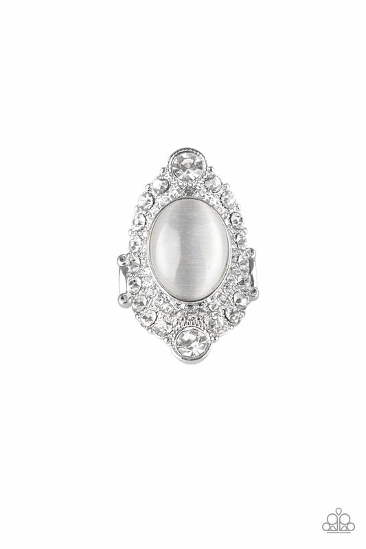 Paparazzi Accessories-Riviera Royalty White Ring