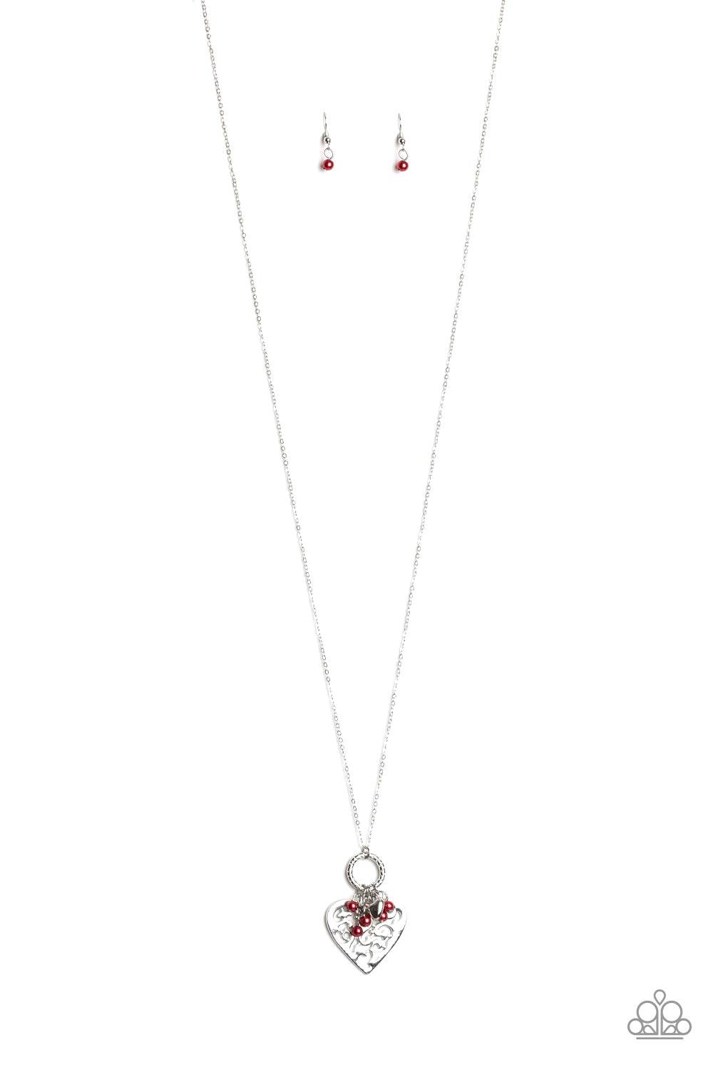 Paparazzi Accessories-Romeo Romance Red Dainty Necklace Set