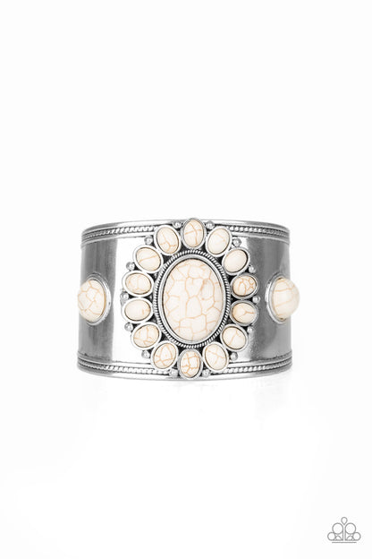 Paparazzi Accessories-Room To Roam White Bracelet