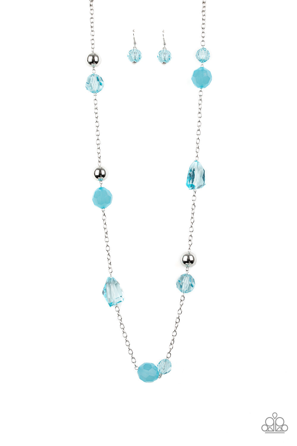 Paparazzi Accessories-Royal Roller Blue Necklace Set