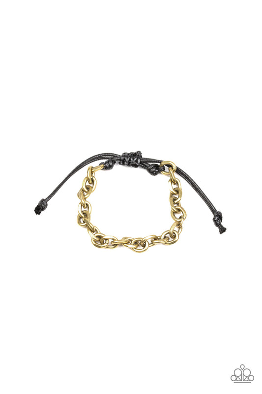 Paparazzi Accessories-Rumble Brass Bracelet