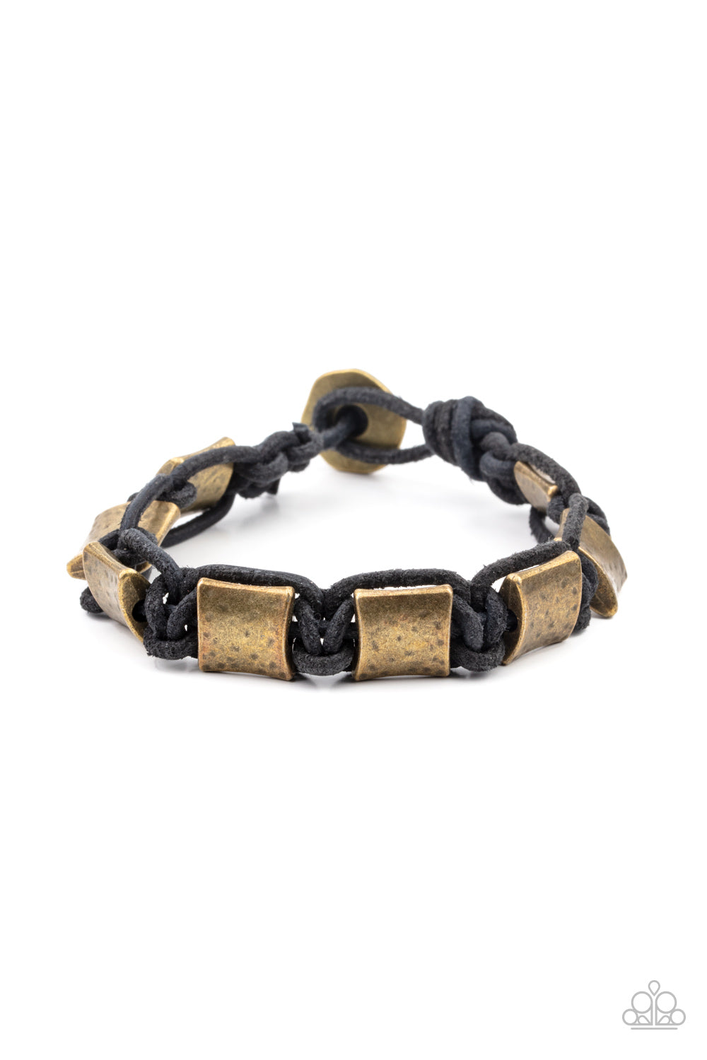 Paparazzi Accessories-Rural Crew Black Rustic Men's Bracelet