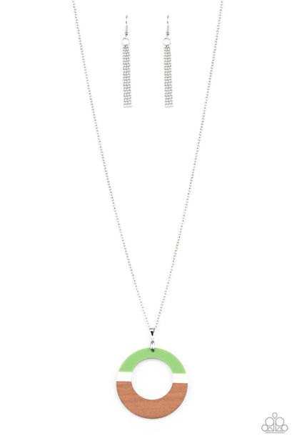 Paparazzi Accessories-Sail Into The Sunset Green Necklace