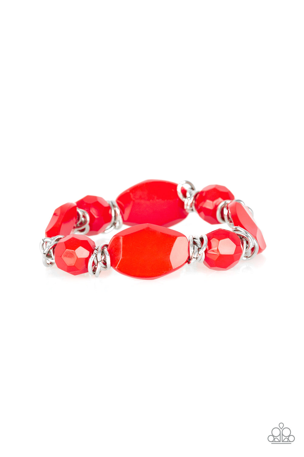 Paparazzi Accessories-Savor The Flavor Red Bracelet