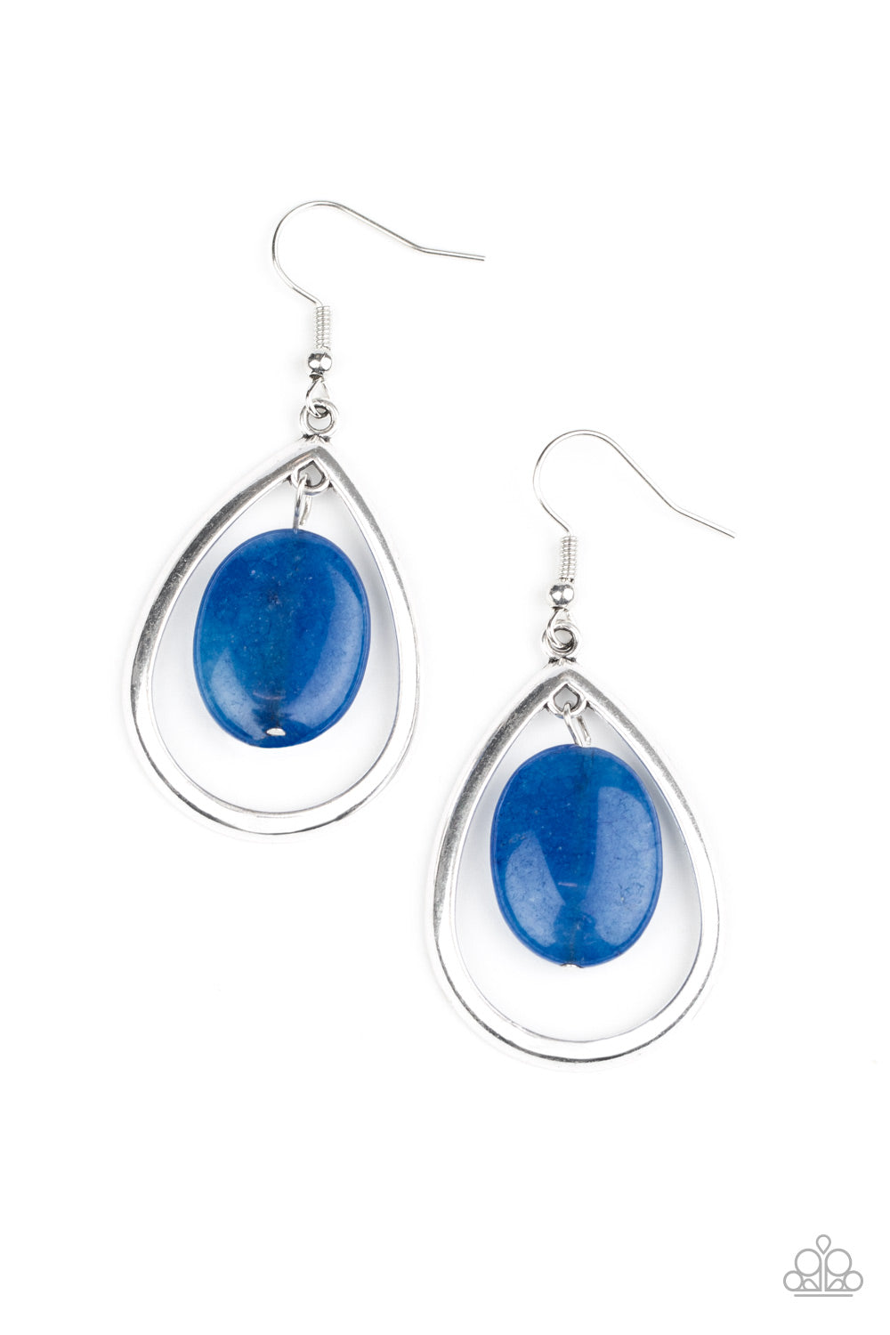 Paparazzi Accessories-Seasonal Simplicity Blue Earrings