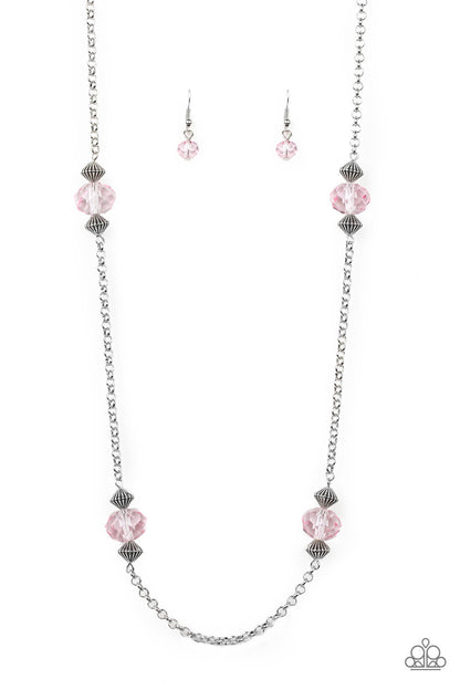 Paparazzi Accessories-Season of Sparkle Pink Necklace Set