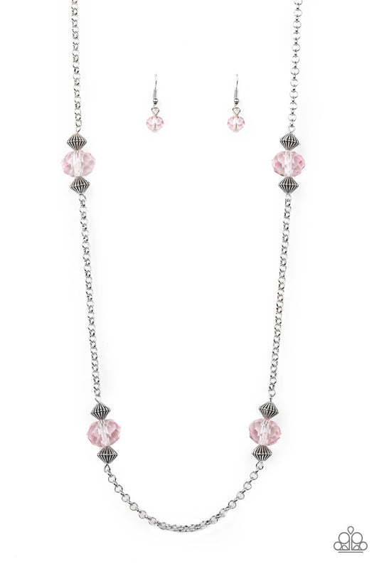 Paparazzi Accessories-Season of Sparkle Pink Necklace Set
