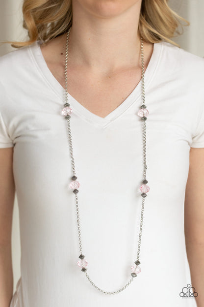 Paparazzi Accessories-Season of Sparkle Pink Necklace Set