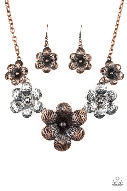Paparazzi Accessories-Secret Garden Multi Flower Necklace Set