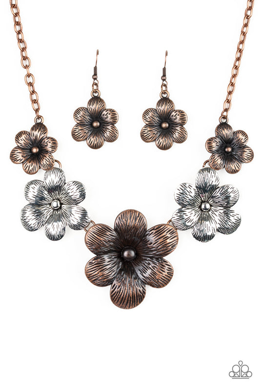 Paparazzi Accessories-Secret Garden Multi Flower Necklace Set