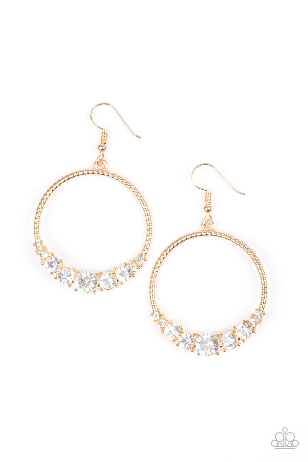 Paparazzi Accessories-Self-Made Millionaire Gold Earrings