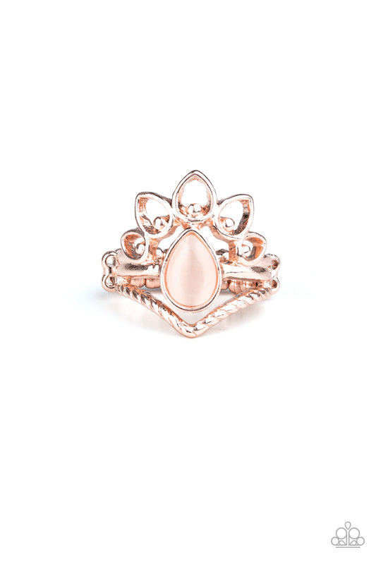 Paparazzi Accessories-Serene Scene Rose Gold Ring