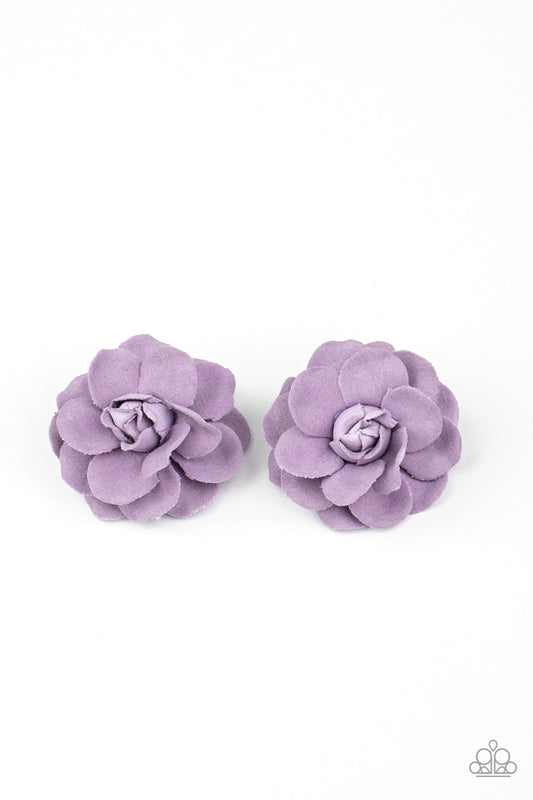 Paparazzi Accessories-She's A Grow Getter Purple Hair Clip