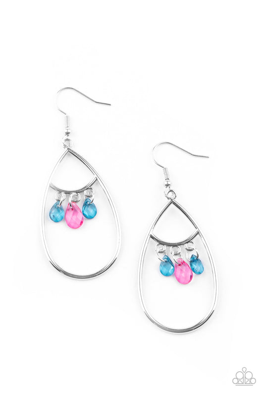 Paparazzi Accessories-Shimmer Advisory Multi Swing Earrings