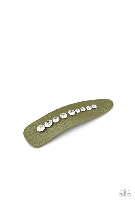 Paparazzi Accessories-Snap Out Of It! Green Hair Clip