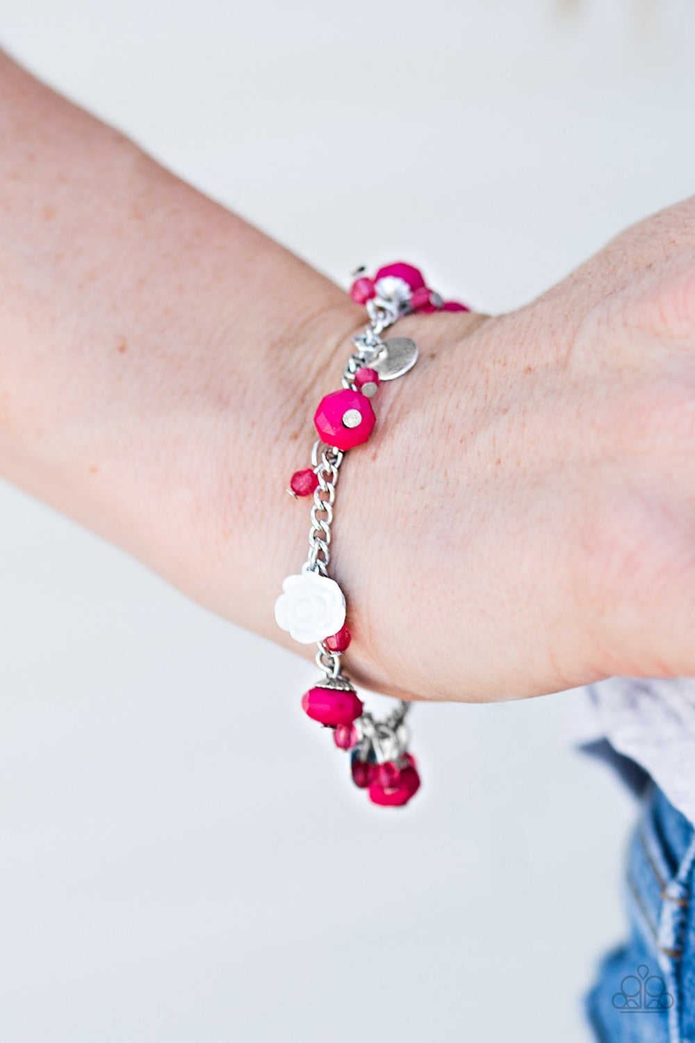 Paparazzi Accessories-Spoken For Pink Bracelet