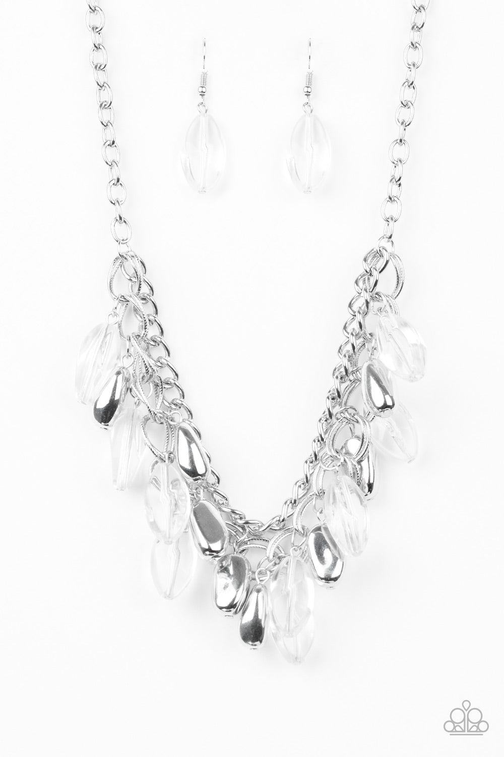 Paparazzi Accessories-Spring Daydream White Necklace Set