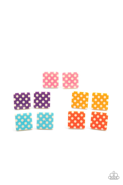 Paparazzi Accessories-Starlet Shimmer Polka Dot Earring Kit