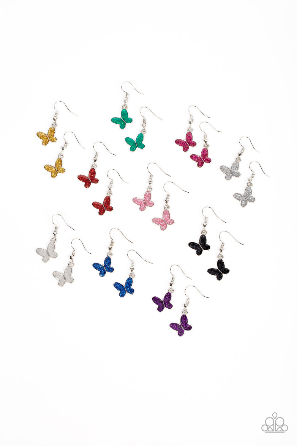 Paparazzi Accessories-Starlet Shimmer Assorted Fluttering Butterfly Earrings