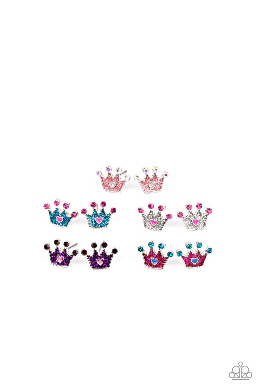 Paparazzi Accessories-Starlet Shimmer Crown Earring Kit