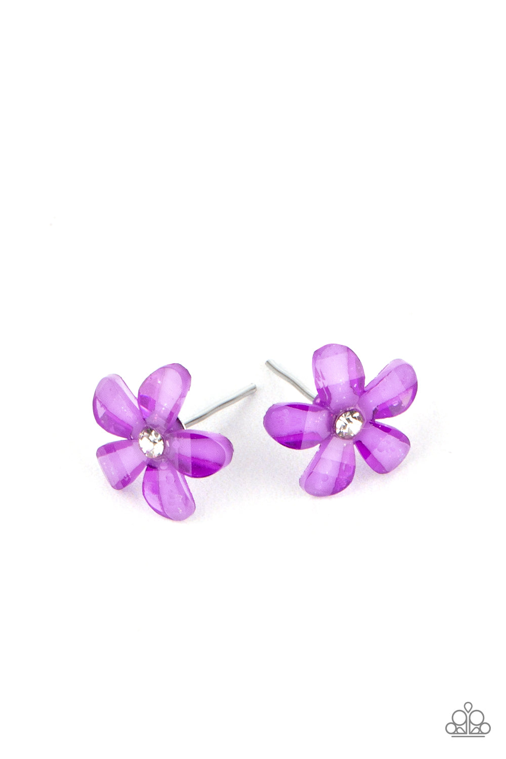 Paparazzi Accessories-Starlet Shimmer Glassy Floral Earring Kit