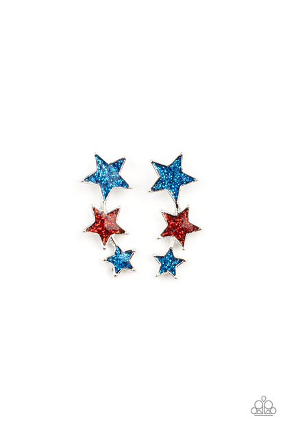 Paparazzi Accessories-Starlet Shimmer Freedom Ring Earring Kit