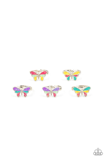 Paparazzi Accessories-Starlet Shimmers Assorted Butterfly Wing Ring Kit