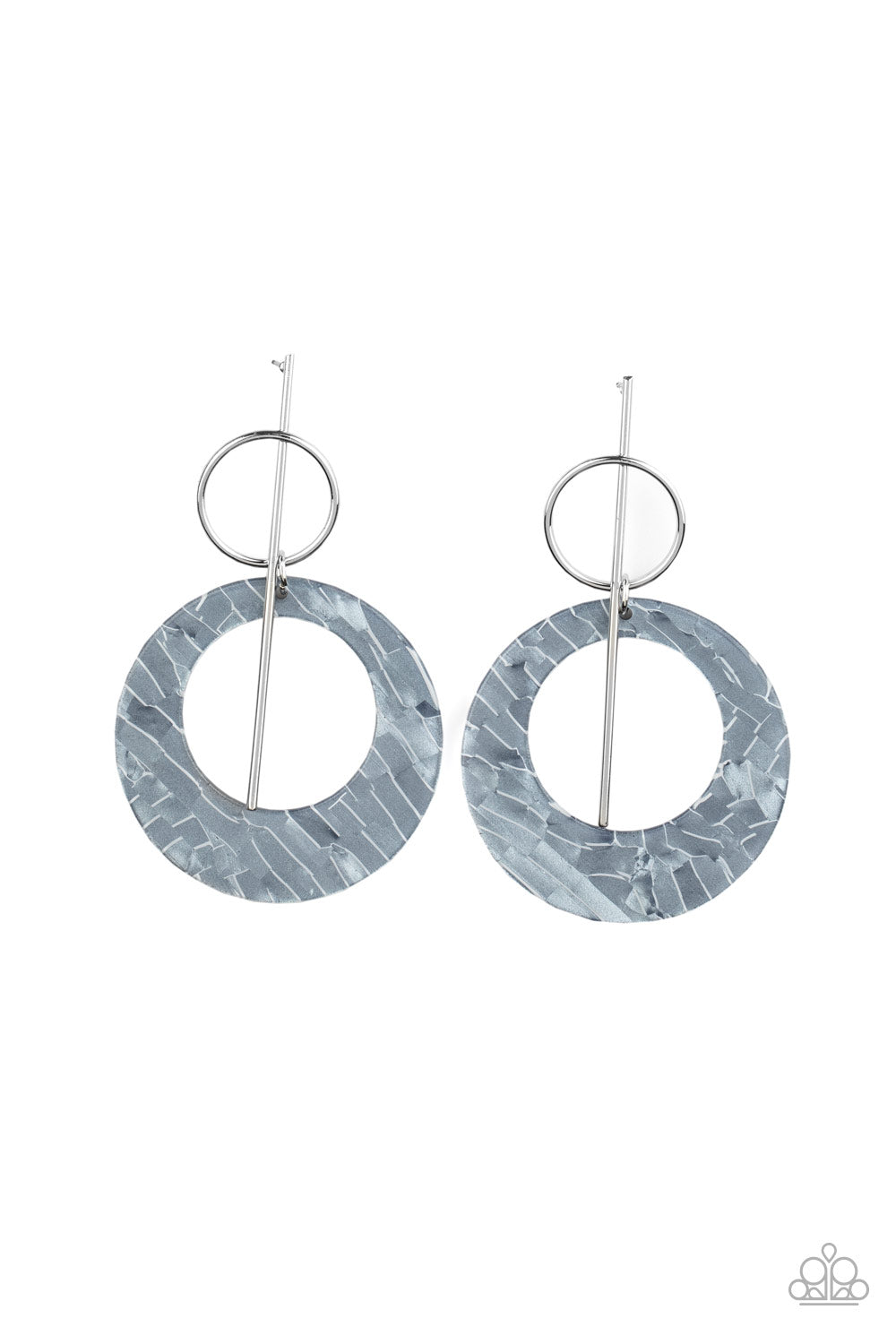 Paparazzi Accessories-Stellar Stylist Silver Earrings