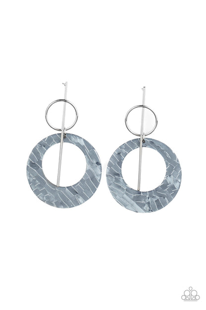 Paparazzi Accessories-Stellar Stylist Silver Earrings