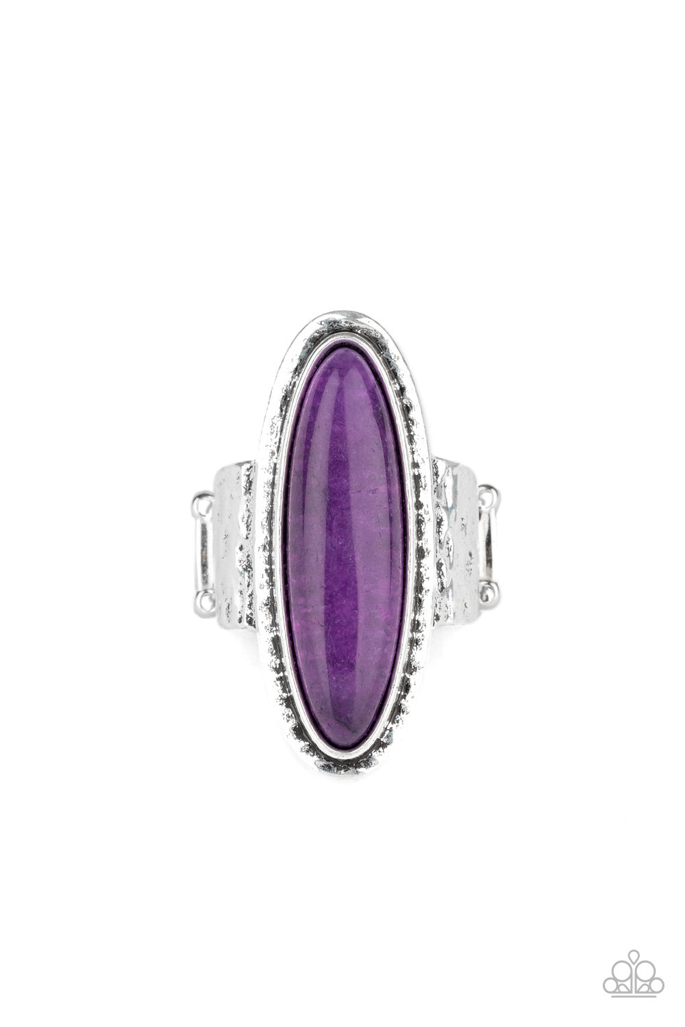 Paparazzi Accessories-Stone Mystic Purple oblong Ring