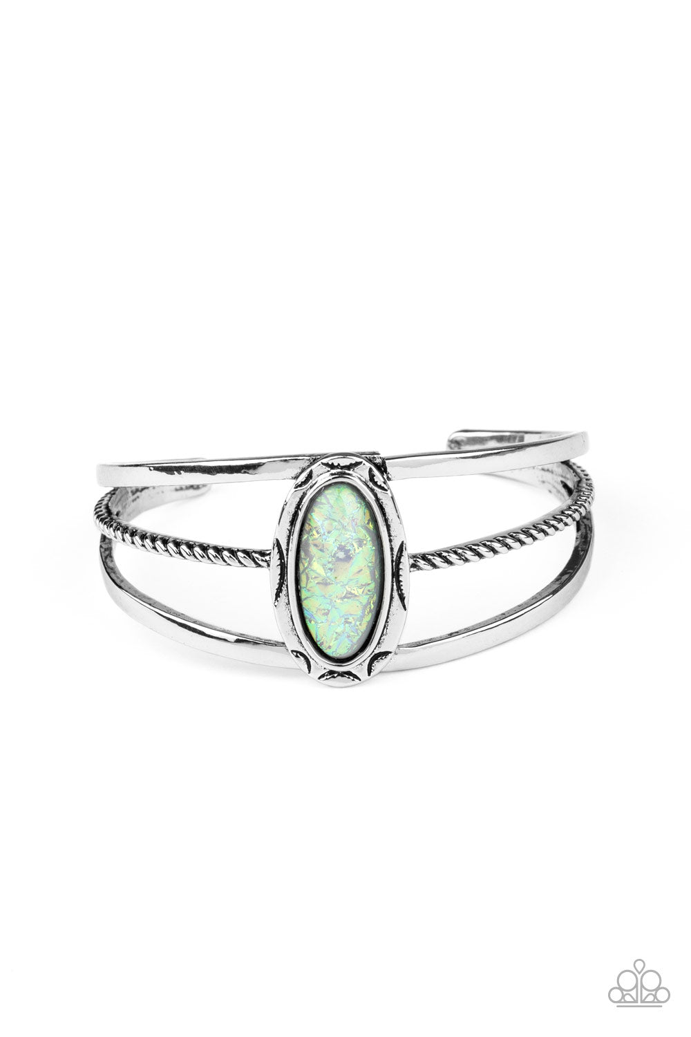 Paparazzi Accessories-Stone Sahara Multi Iridescent Bracelet