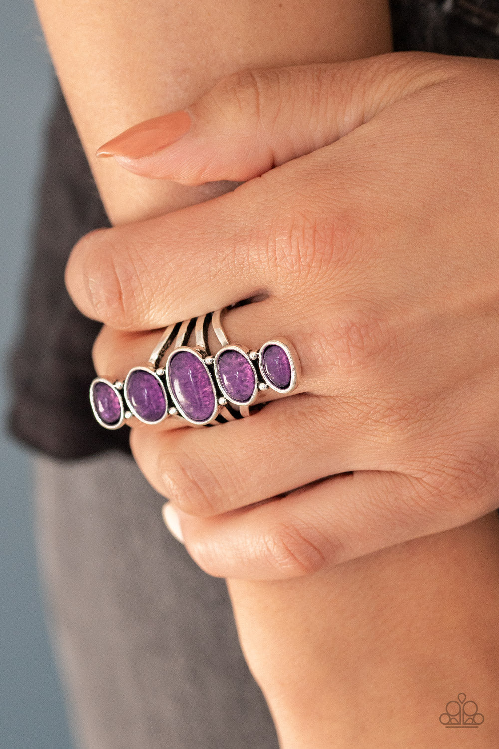 Paparazzi Accessories-Stone Sublime Purple Ring