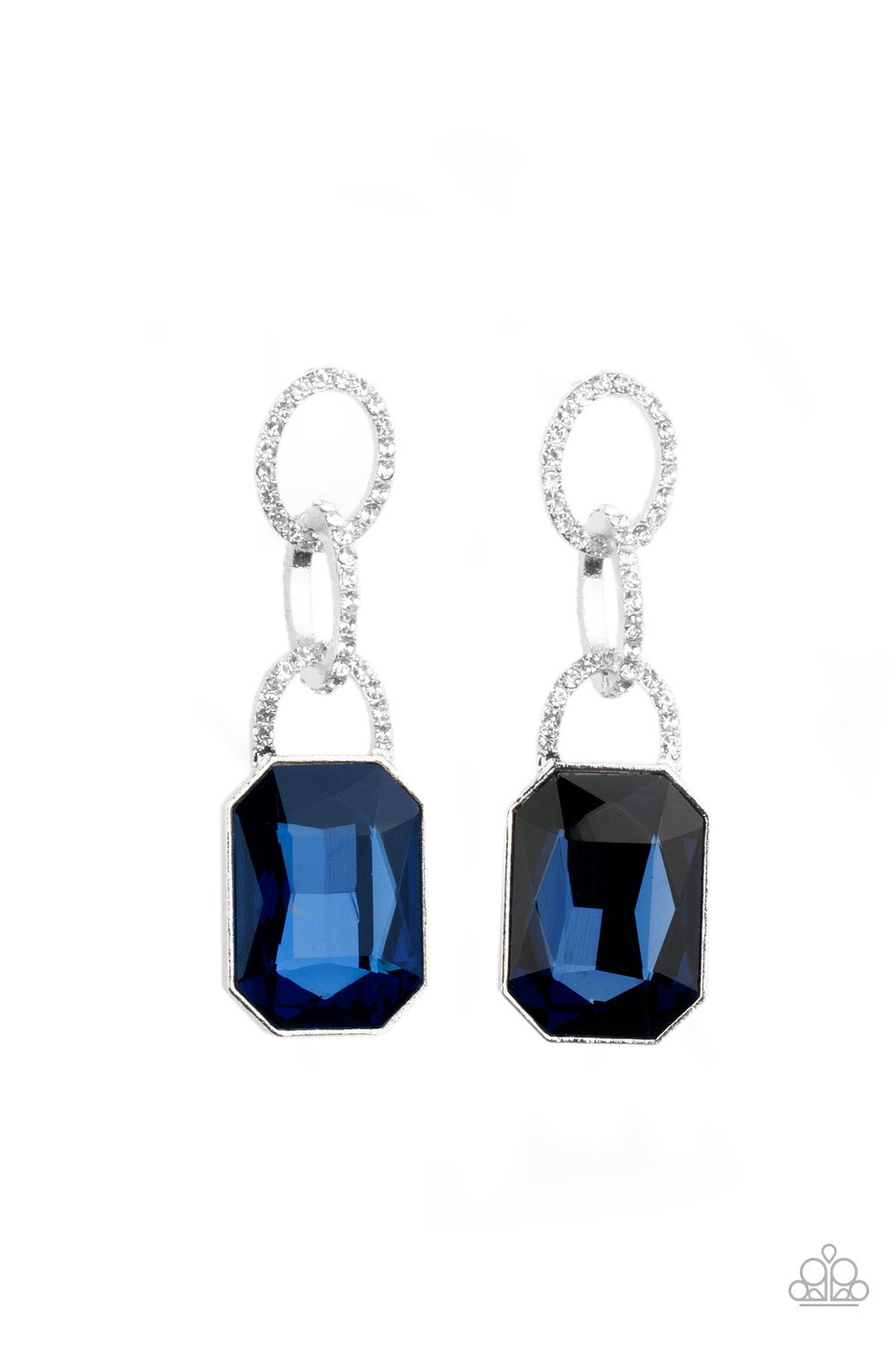 Paparazzi Accessories-Superstar Status Blue Earrings