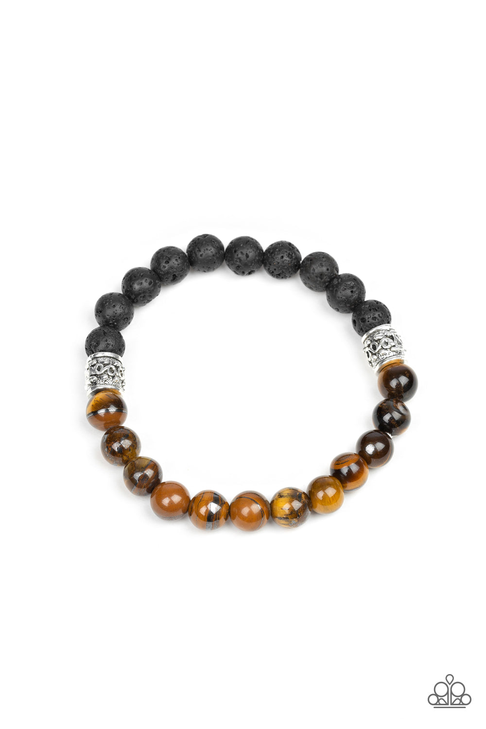 Paparazzi Accessories-Take It Easy Brown Bead Bracelet