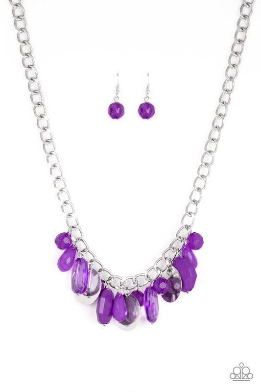 Paparazzi Accessories Treasure Shore Purple Necklace Set