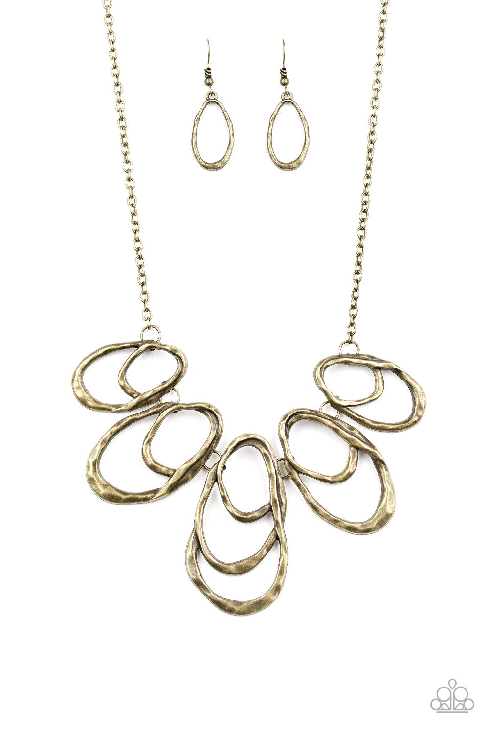 Paparazzi Accessories-Terra Storm Brass Necklace Set