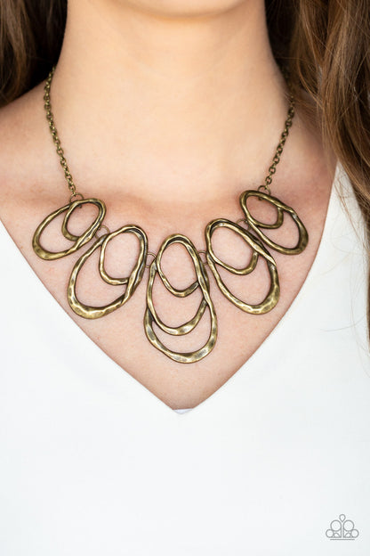 Paparazzi Accessories-Terra Storm Brass Necklace Set