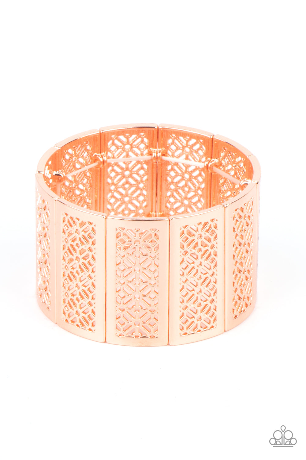 Paparazzi Accessories-Thai Terrariums Floral Copper Bracelet