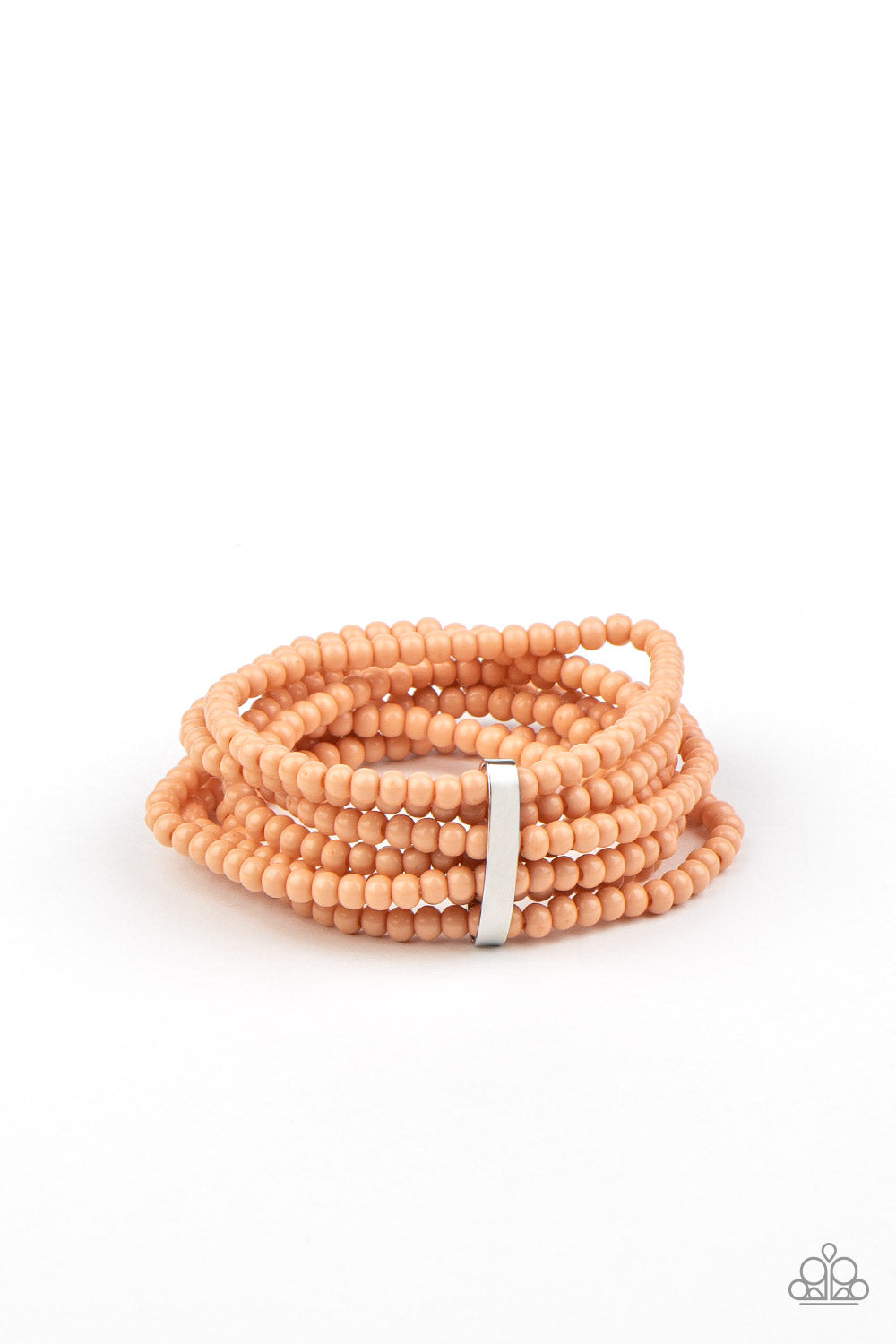 Paparazzi Accessories-Thank Me LAYER Orange Bead Bracelet