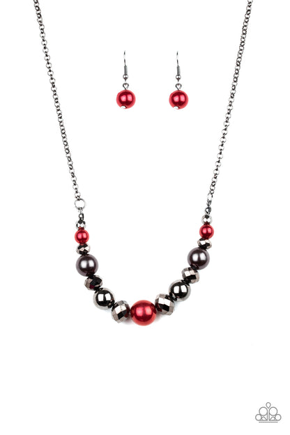 Paparazzi Accessories-The Big-Leaguer Multi Color Crystal Necklace Set