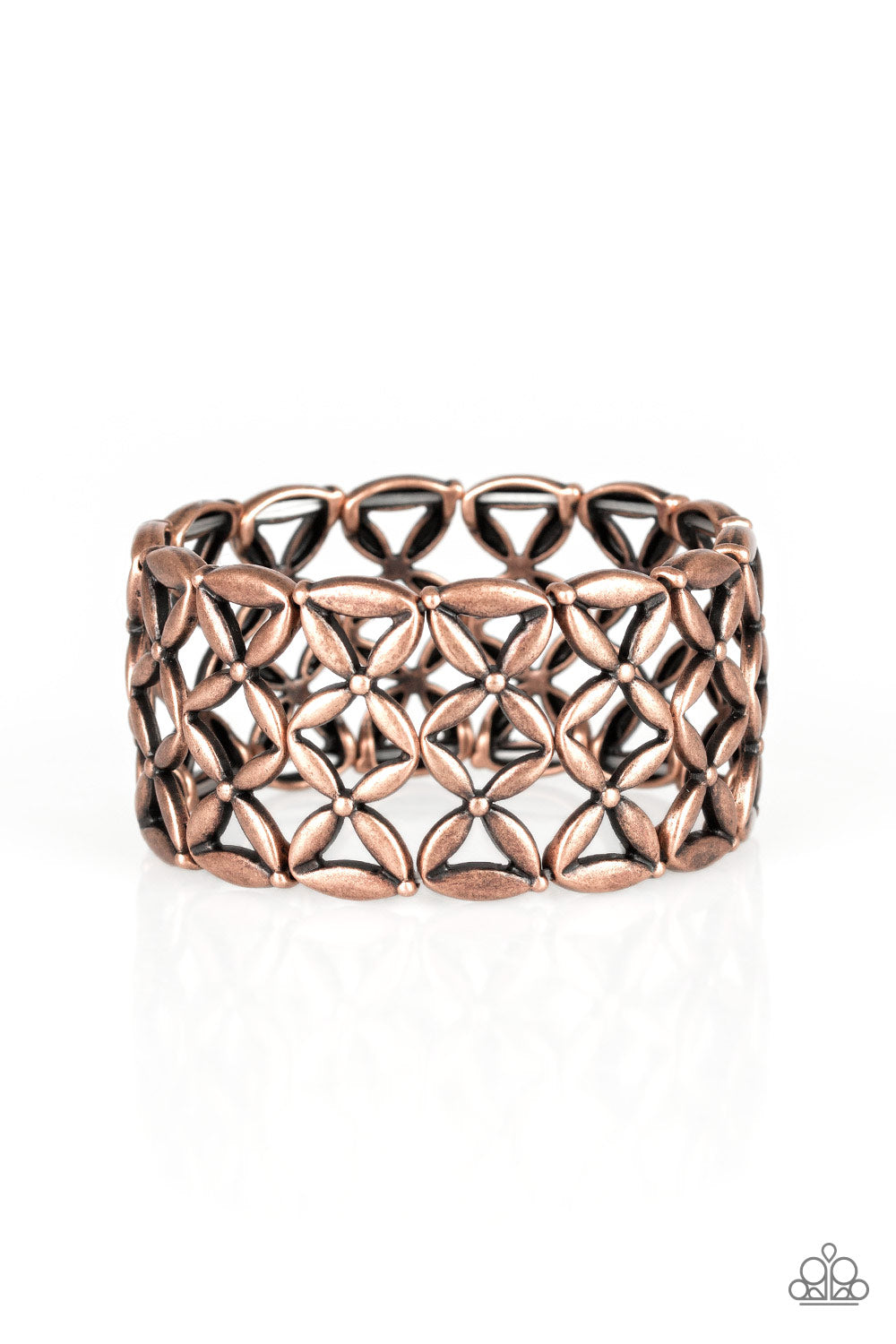 Paparazzi Accessories-The  Big Bloom Copper Bracelet