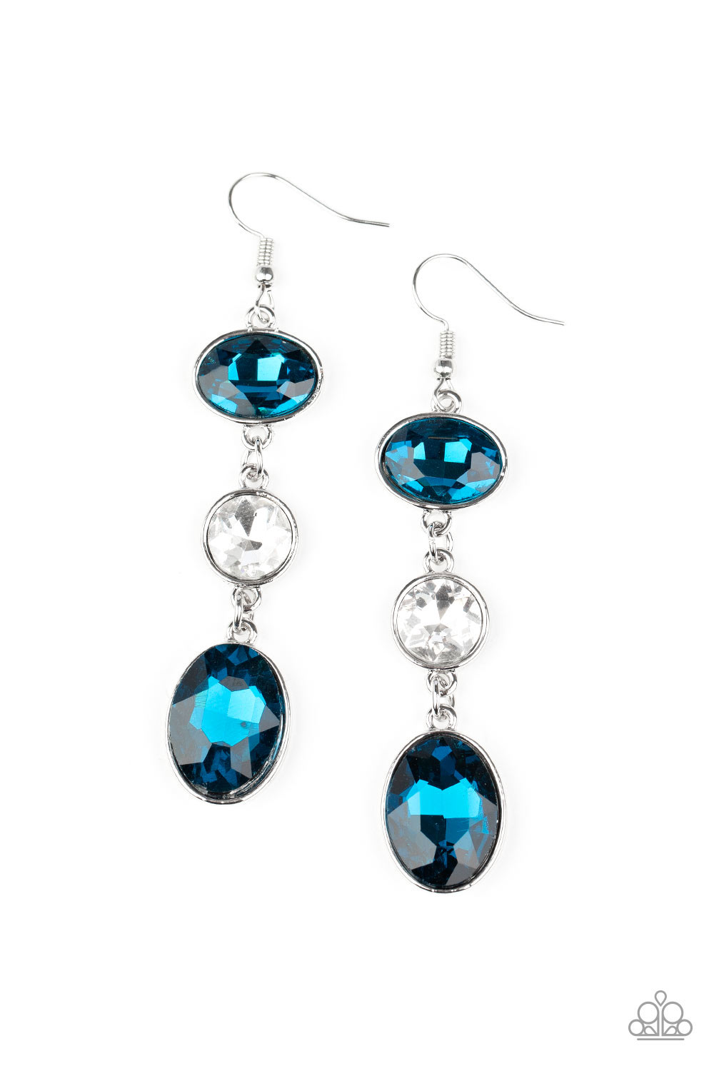 Paparazzi Accessories-The GLOW Must Go On Blue Earrings