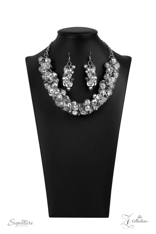 Paparazzi Accessories ZI Signature Collection-The Haydee Crystal Necklace Set
