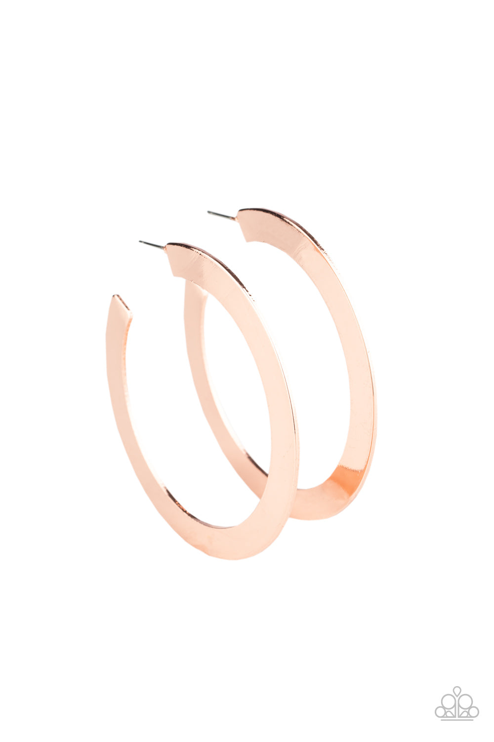 Paparazzi Accessories-The Inside Track Copper Earrings