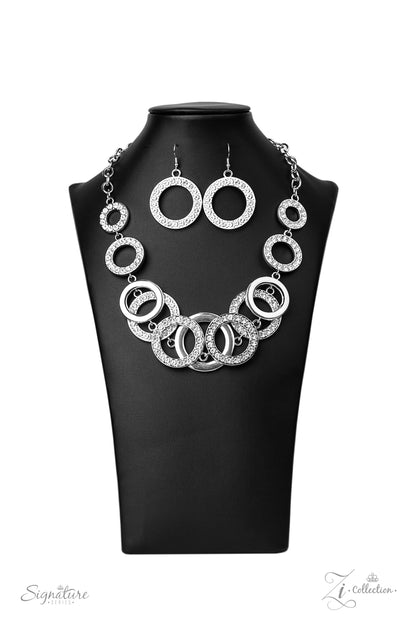 Paparazzi Accessories 2020 ZI Signature Collection-The Keila Rhinestone Necklace Set