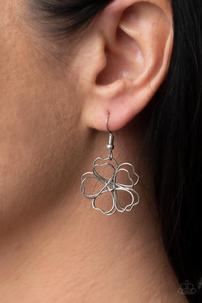 Paparazzi Accessories-Time to GROW Silver/Rose Gold Blossom Necklace Set